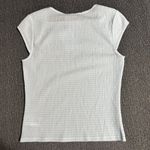 Theory  Women’s Gingham Crinkle Cap Sleeve Top Photo 7