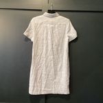 Theory  Buttondown Dr Eco Sharkskin Shortsleeve mini classic preppy linen Dress M Photo 1