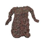 Lush Clothing Lush Women's S Ditsy Floral Mesh Gathered Midi Dress V-Neck Party Cocktail NWOT Photo 9