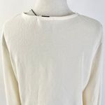 New Lanston Cutout Cross Front Pullover Lightweight Sweatshirt Off White Size XS Photo 13