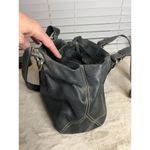 Fossil  Women's Black Leather Satchel Handbag with Double Handles Photo 4