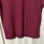 Victoria's Secret  Lounge Wear Women's Ribbed Burgundy Tee Size Medium Photo 2