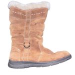 White Mountain  Womens Trader  Brown Suede Pull On Mid Calf Snow Boots Size 9M Photo 4