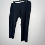 Fitigues waffle net black wide leg pants with drawstring size large Photo 1