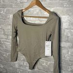 Lululemon Nulu Square Neck Bodysuit Long Sleeve Thong Cut NWT Size Medium (RVSN) Photo 1