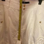 Ralph Lauren Lauren Black Label White Shantung Cargo Pant Women's size 14W Photo 12