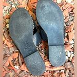 EUC Makis Kotris Greek black snakeskin H sandal gold studs 38 Size 8 Photo 3