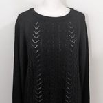 Lissy Black Sweater Size Small NWT Black Shimmer Sweater Photo 2
