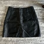 Forever 21 Black Leather Skirt Photo 0