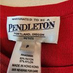 Pendleton Vintage  Red Crew Neck Sweater Vest Size Small petite Photo 3