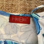 HeBe Blue Floral Swim Coverup XL Photo 2