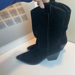 Steve Madden Stetson Black Suede Leather boots Western Cowgirl Country style 9 Photo 8