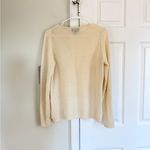 Charter Club  Luxury 100% Cashmere Women Cream Crewneck Sweater Size M Preppy Photo 4