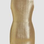 Cider NWT METALLIC V-NECK SOLID WRAP MINI DRESS – SIZE SMALL Photo 9