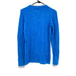 Exofficio size small‎ long sleeve v neck sweater blue 100% nylon super soft Photo 1