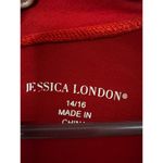 Jessica London Women's Plus Size Mob Wife Cut Out High Neck Crepe Top 3/4 Sleeve size 14/16 Photo 1