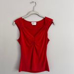 Iz Byer Y2K ORANGE IZ‎ BYER CALIFORNIA ROUCHED TANK TOP Photo 2