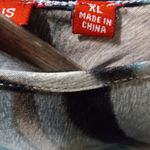 Cyrus Miley  XL Animal Print Top in Gray Turquoise Photo 7