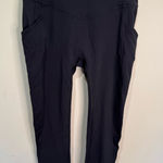 Lululemon Time to Sweat Crop Tights Legging Pockets Women Size 4 Photo 0