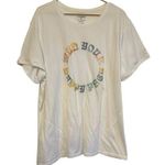 Brooks Women’s Distance Short Sleeve Tee Shirt White Find Your Happy Pace XL Photo 0