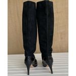 Diane Von Furstenberg  Black Suede Knee High Boots 9.5 Photo 3