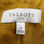 Talbots  Corduroy Blazer Jacket Notch Lapel Pockets Lined Mustard Yellow 12 Photo 1