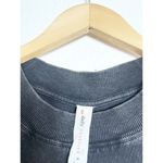 Anthropologie  Daily Practice Sleeveless Ruched Mini Dress Medium Faded Black Photo 5