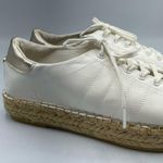 Steve Madden Tamilyn White Faux Leather Platform Espadrille Shoes Womens 10 Flat Photo 2