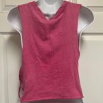 Wild Fable Juniors Pink Side-Tie Cropped Raw Hem Floral Graphic Tank Top Photo 8