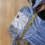 STAUD Blue White Striped Plumeria Long Dress Cottage Cotton Size 00 Photo 6