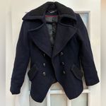 Trina Turk Coat Jacket Women’s Size 8 Med Wool Double Breasted Winter Peacoat Photo 1