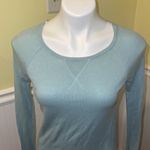Kaisely Kasely Oversized Long Sleeve Top. Size small. Pale blue/green: Photo 1