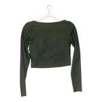 Old Navy Power Soft Green Long Sleeve Crop Top, Womens Small Photo 2