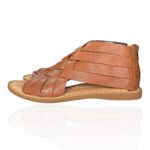 Born Iwa Woven Gladiator Sandals Criss Cross Leather Womens 10 M Brown Back Zip Photo 3