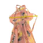 BP  Women's XS Pink Floral Halter Maxi Dress Summer Casual Photo 4