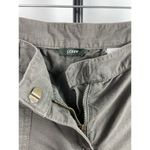 J.Crew  Gray Green City Fit Ripstop Cargo Skinny Flap Pocket Cotton Pants Size 4 Photo 5