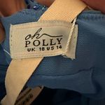 Oh Polly New Valeria Embellished Corset Long Sleeve Mini Dress Cobalt Blue US 12 Photo 3