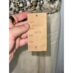 NWT Mandalay White Silk Silver Beaded Short Midi Evening Gown Dress Women Size 2 Photo 13