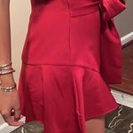 ZARA Orange Tweed Mini Skirt Photo 4