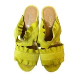 Free People  Rosie ruffle block heel sandals sz 37 Photo 2