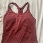 cream white and burgundy red ribbed Amazon workout tank top bundle Size L Photo 1