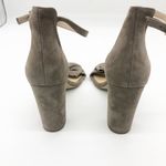 Kate Spade Paulette Bow Heels Size 11 Suede Block Tan Girly Ankle Strap Photo 5