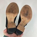 Vince Camuto  Black Suede Perforated Suede Open Toe Shoes Size 5.5 Photo 6