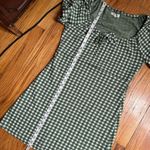 Madewell Jacquard Puff-Sleeve Mini Dress in Gingham Check size small Photo 7