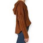 American Eagle Cable Knit Long Sleeve Pullover Hoodie Photo 58