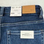 BKE Parker Universal Fit High Rise Cropped Straight Leg Dark Wash Jeans 27x28 Blue Size 27 Photo 2