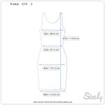 dress denim floral skirt blue white yellow y2k Size 4 Photo 7