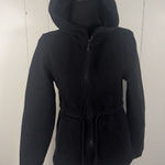 Varley  HOODED Anset Tie front jacket in Black Size S~VERY NICE Photo 0