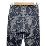Lululemon Leggings Wunder Under High Rise Crop Ziggy Snake Slate Coal Size 6 Photo 6