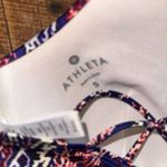 Athleta Aqualuxe print S strappy sporty bikini top Photo 4
